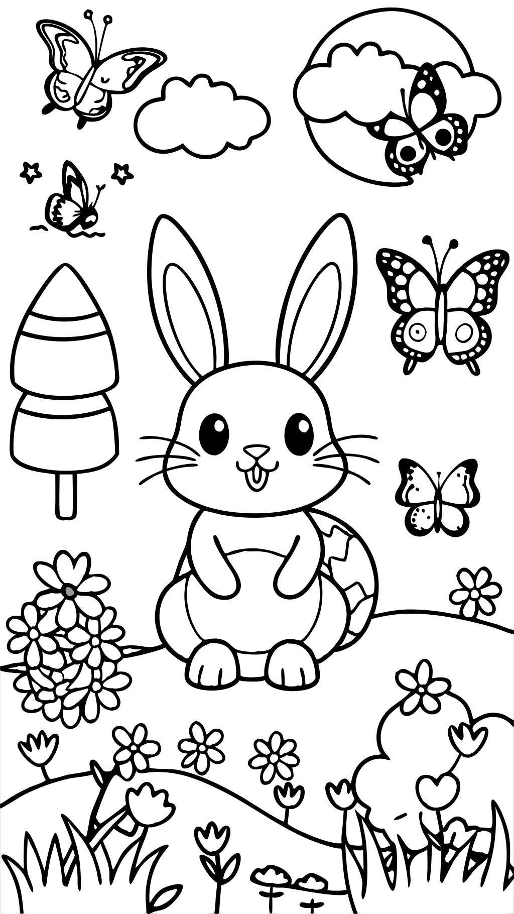 coloriages gratuits lapins